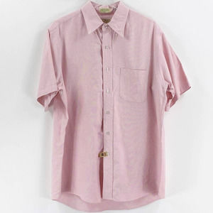 L.L. BEAN Cotton Button Down Short Sleeve Shirt